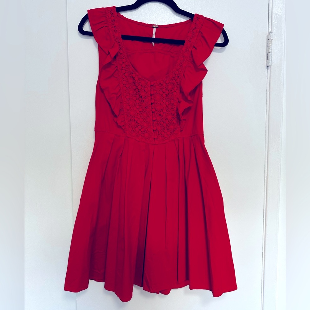 Free People Small Red Dress